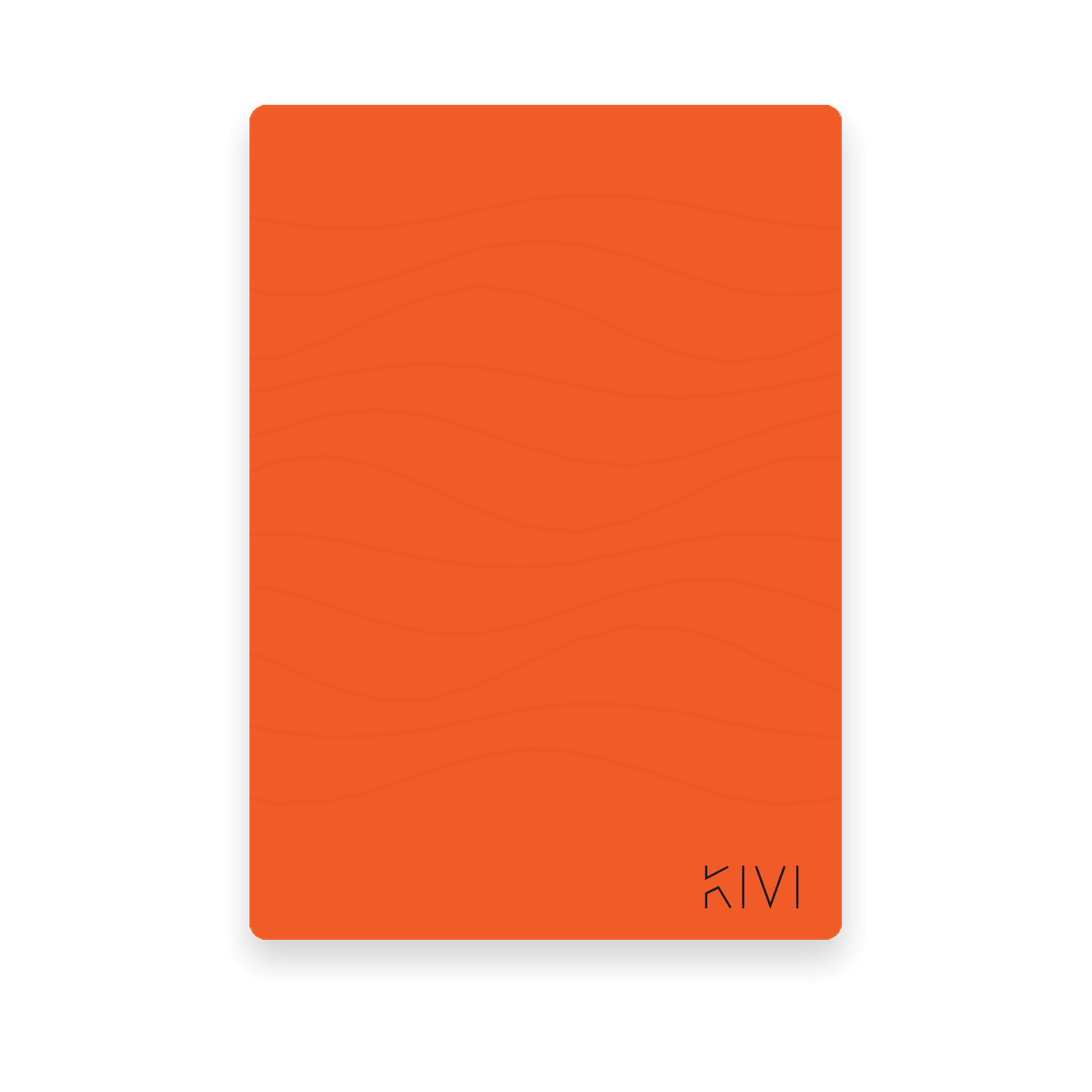 KIVI steenpapier notitieboek B6 in Lava oranje