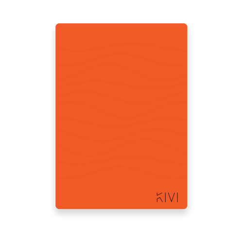 KIVI steenpapier notitieboek B6 in Lava oranje