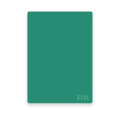 KIVI steenpapier notitieboek B6 in Verdigris groen